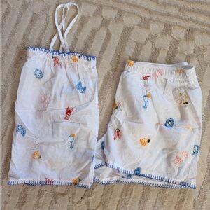 Cynthia Rowley Embroidered cotton PJ’s